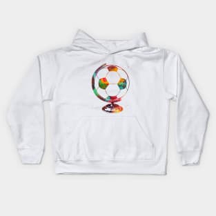 Soccer Ball Globe Kids Hoodie